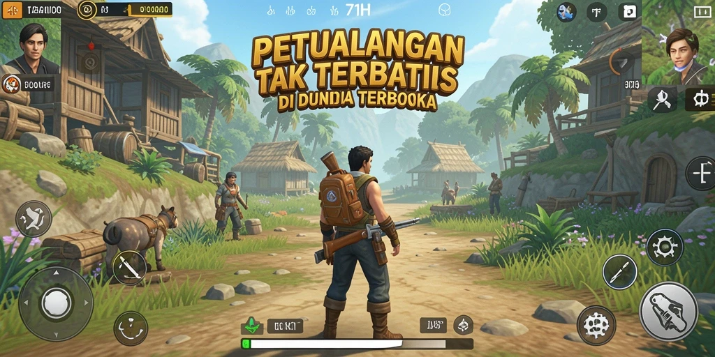 Gameplay Open World yang menakjubkan dan penuh petualangan.