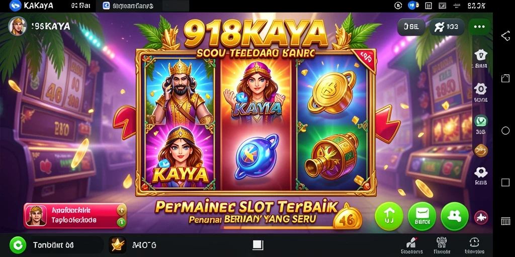 Tampilan gameplay seru dari aplikasi 918KAYA yang menawarkan mesin slot menarik.