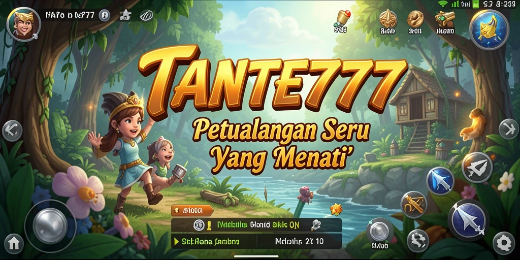 Screenshot menunjukkan aksi seru dalam gameplay TANTE777.