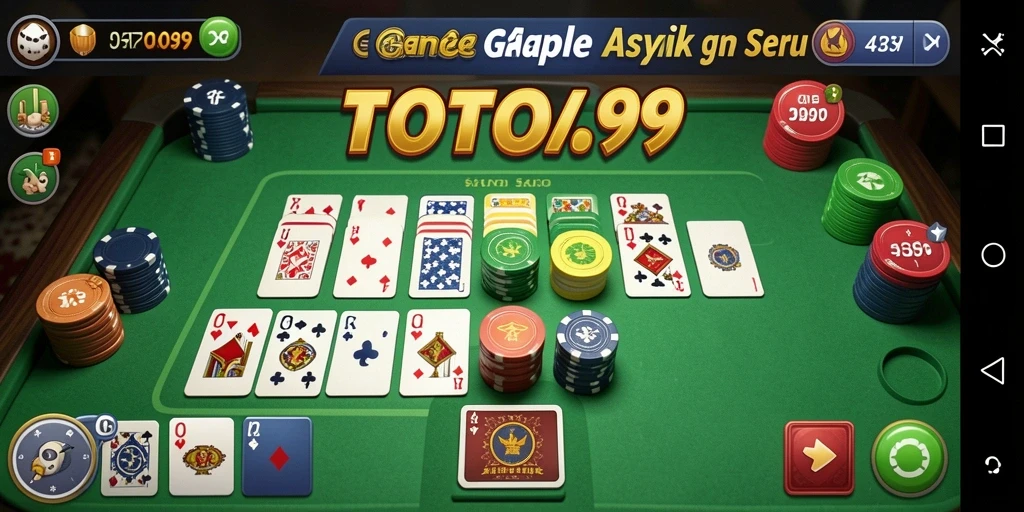 Screenshot gameplay TOTO99 yang menarik dan seru.