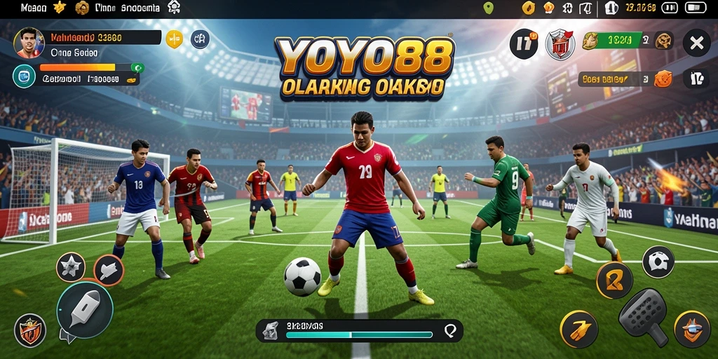 Screenshot gameplay YOYO88 menampilkan aksi seru dalam olahraga.