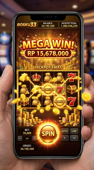Tampilan antarmuka pengguna bosku33 yang intuitif dan mudah dinavigasi.